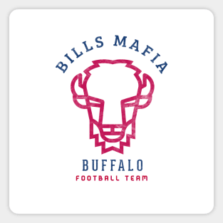 Modern Buffalo football Fan Bills Mafia Tailgate Party Gift Magnet